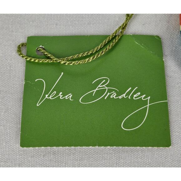 VERA BRADLEY FLORAL COIN PURSE POUCH WALLET 3" x 6" WITH ZIPPER CLOSURE - Picture 4 of 9